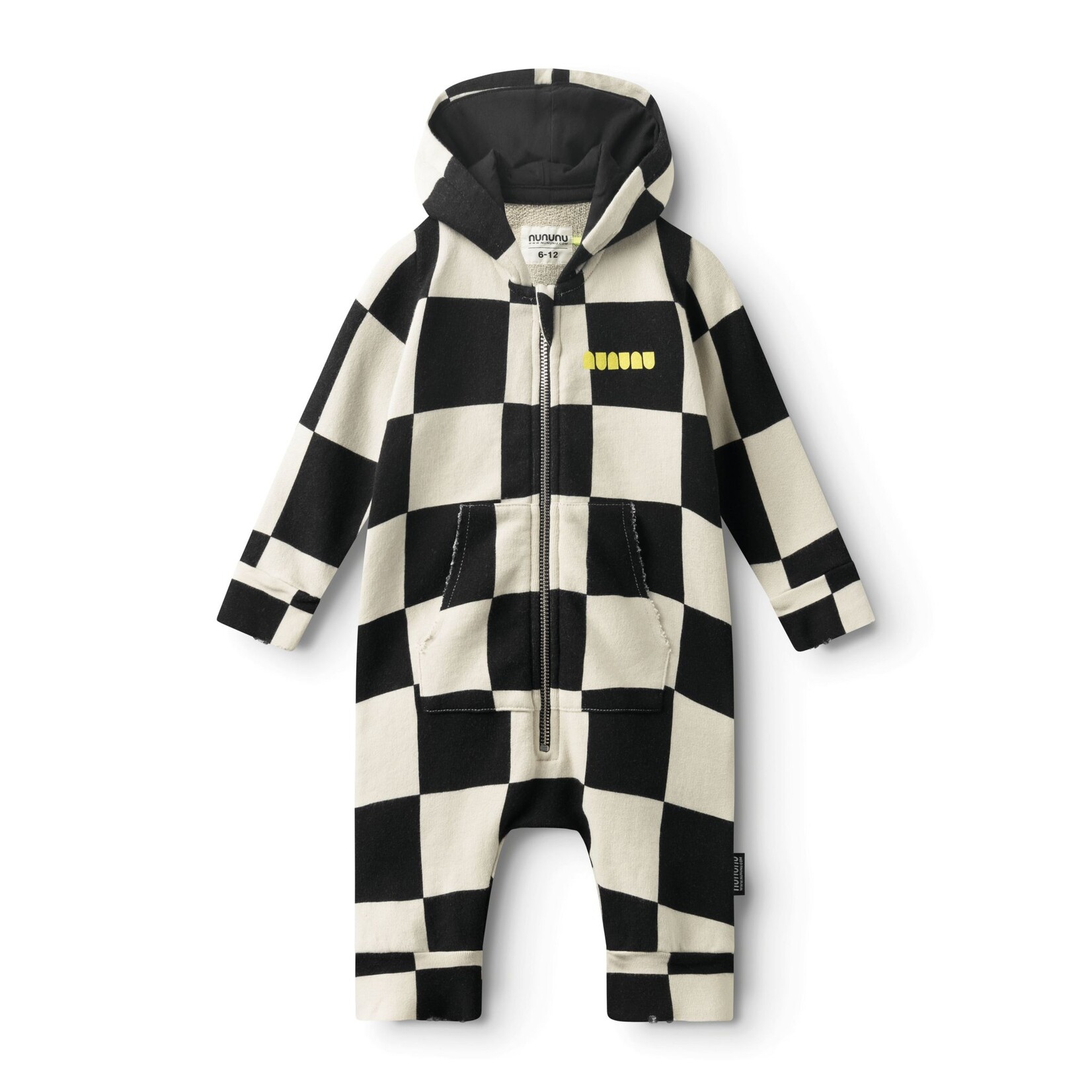 Nununu Nununu Smokey Natural Checkmate Hooded Overall