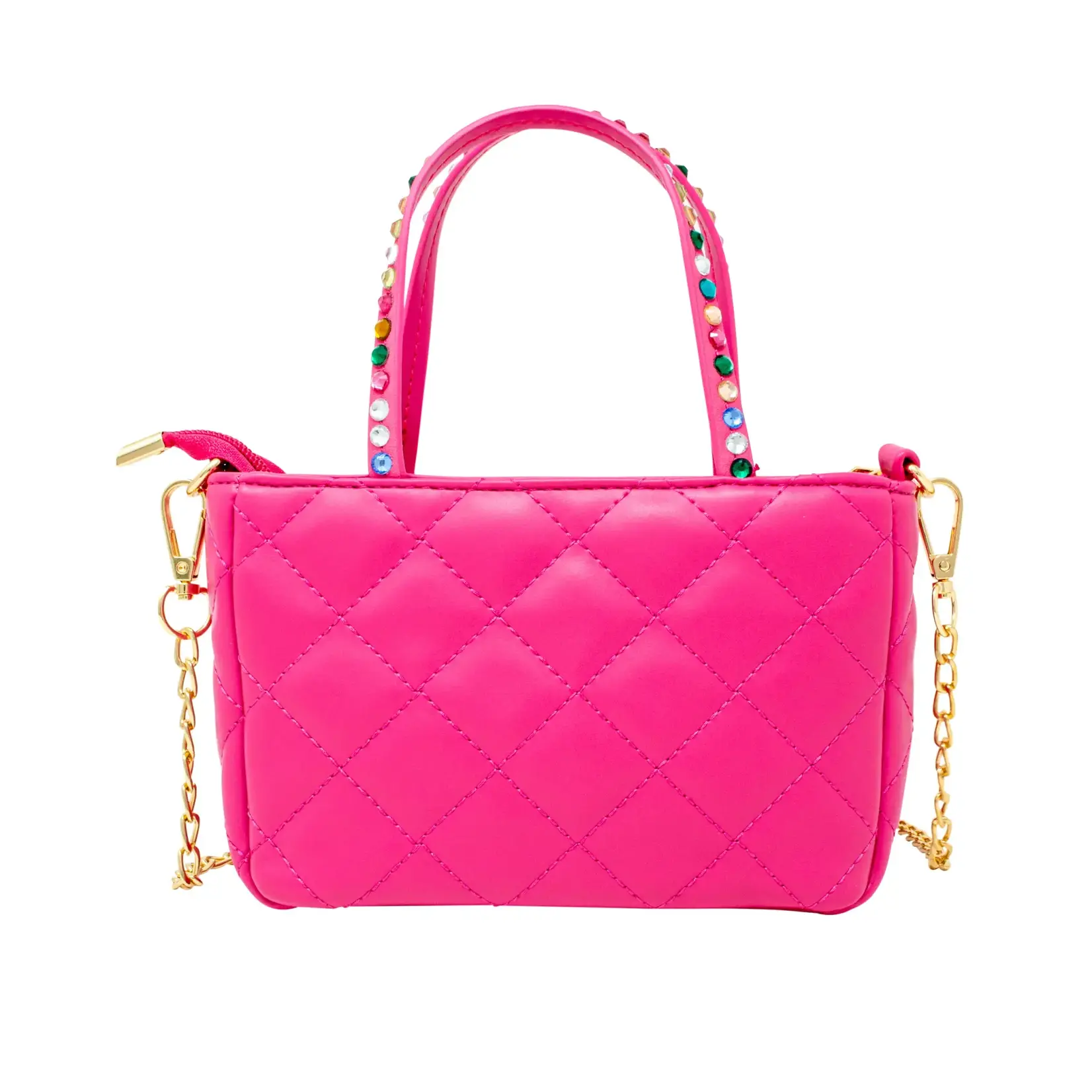 Zomi Gems Zomi Gems Quilted Rhinestone Tote Bag