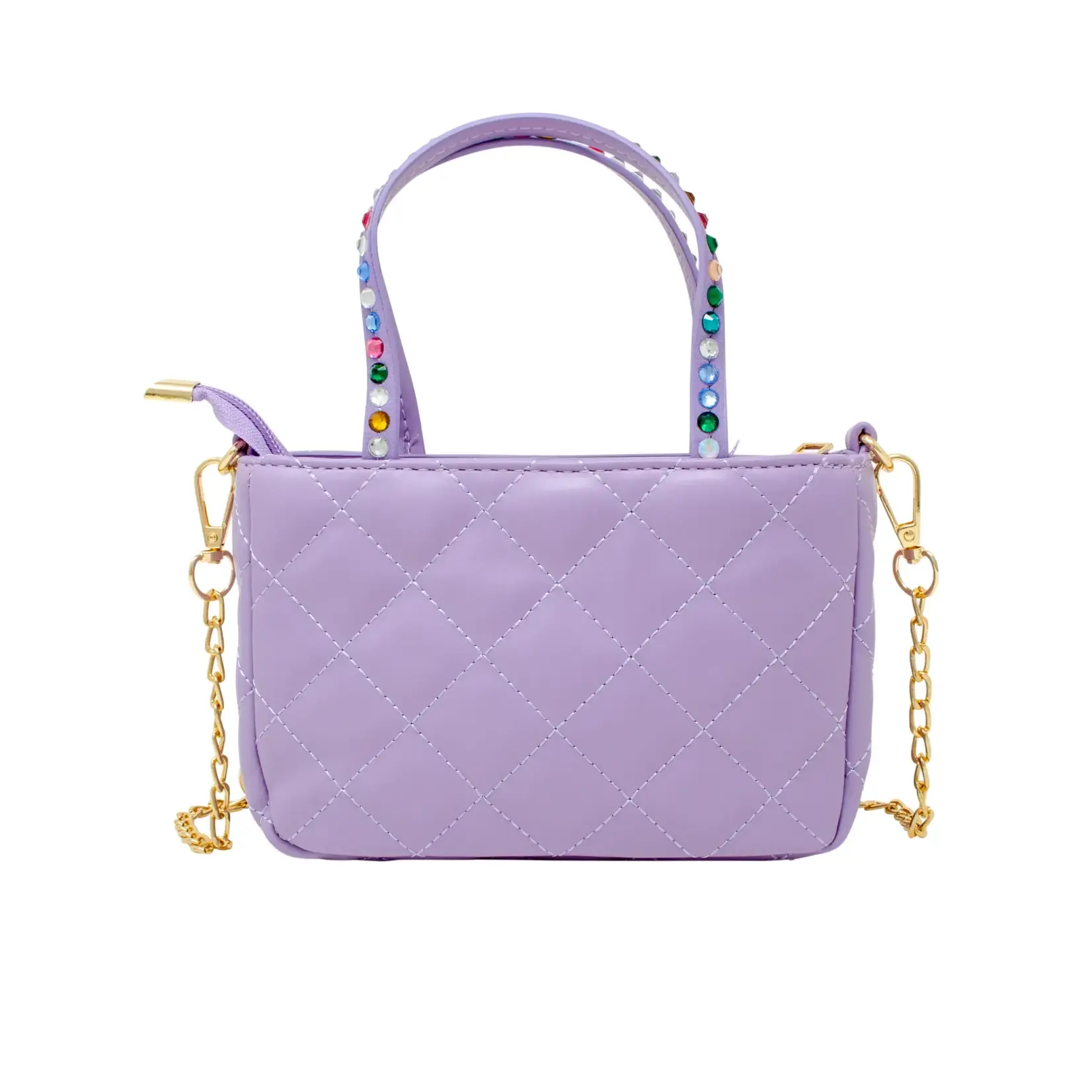 Zomi Gems Zomi Gems Quilted Rhinestone Tote Bag