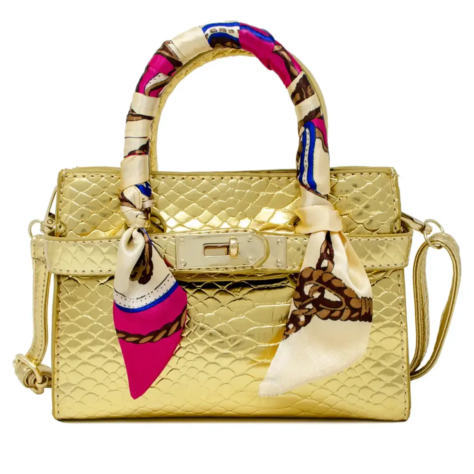 Zomi Gems Zomi Gems Crocodile Scarf Handbag