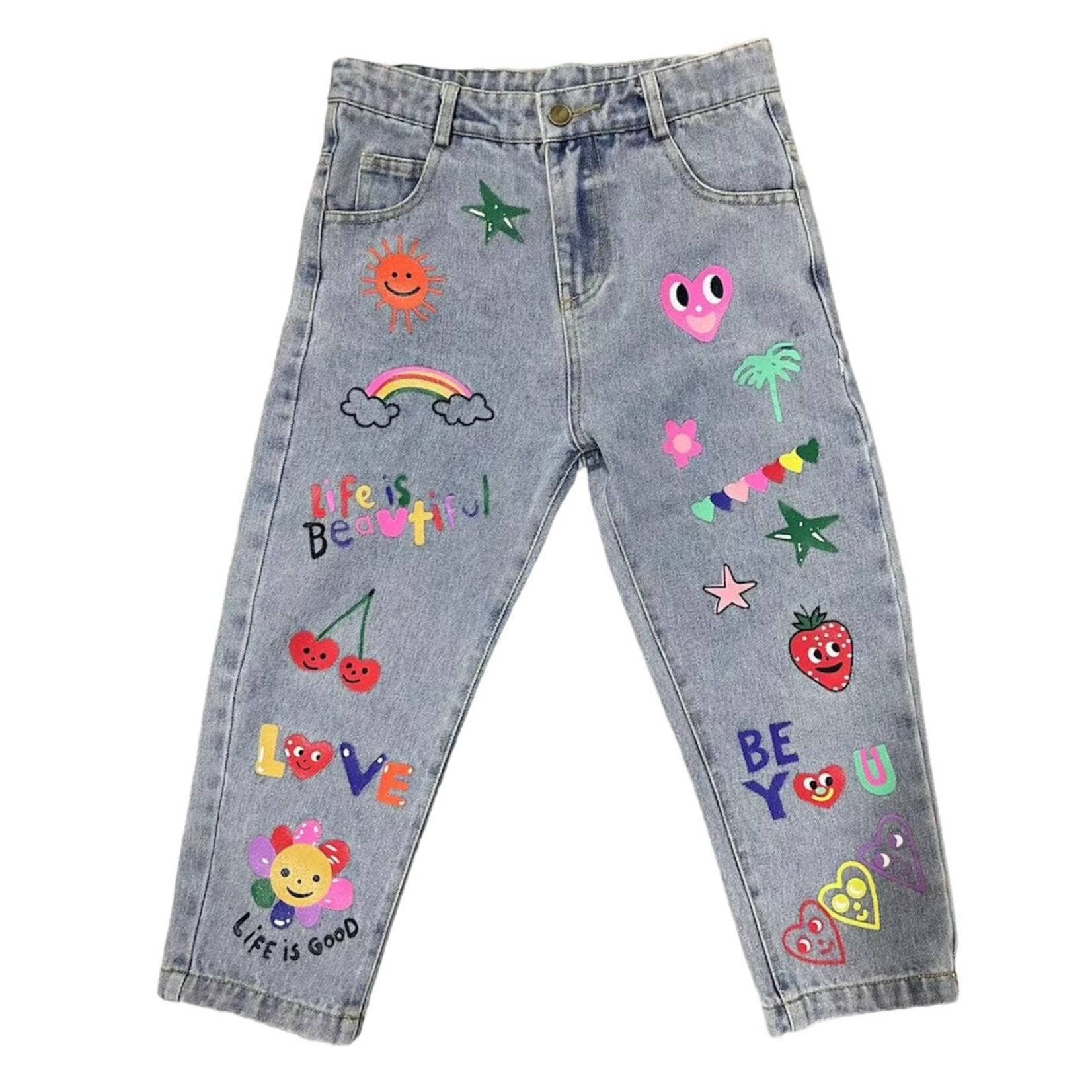 Lola & The Boys Lola & The Boys Happy Graffiti Art Jeans