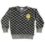 Mish Mish Mish Mish Coal Check French Terry Crew