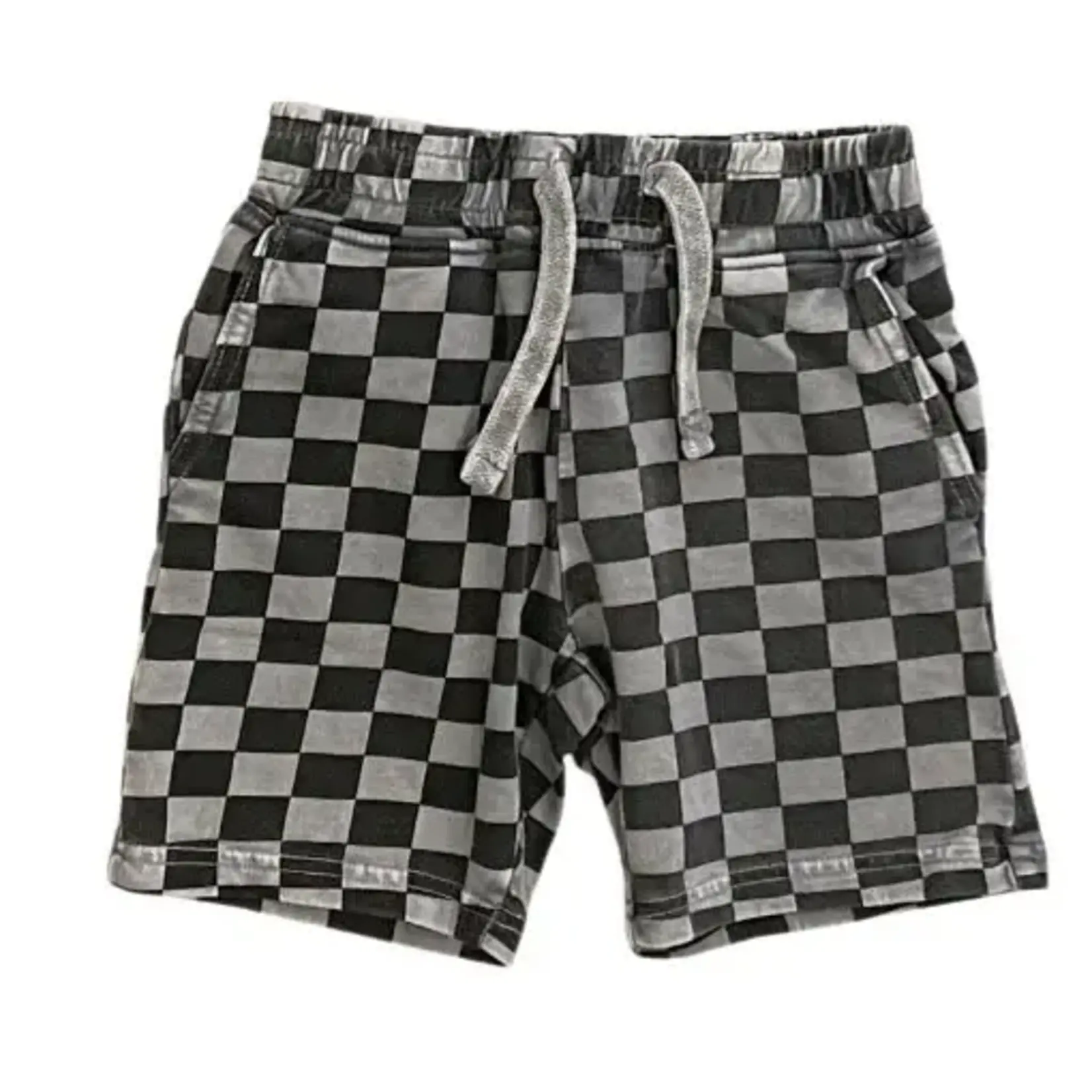 Mish Mish Mish Mish Coal French Terry Check Short