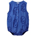 Wynken Wynken Klein Blu Logos Mini Jersey Romper