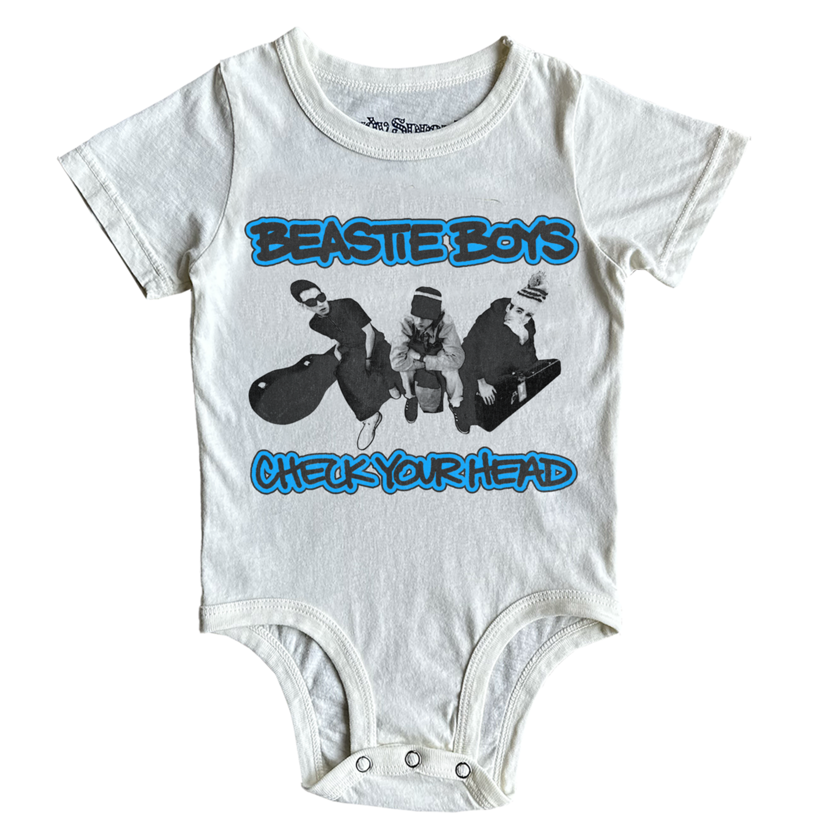 Rowdy Sprout Rowdy Sprout Vintage White Beastie Boys Check Your Head S/S Onesie