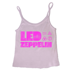 Rowdy Sprout Rowdy Sprout Preppy Pink Led Zeppelin Tank