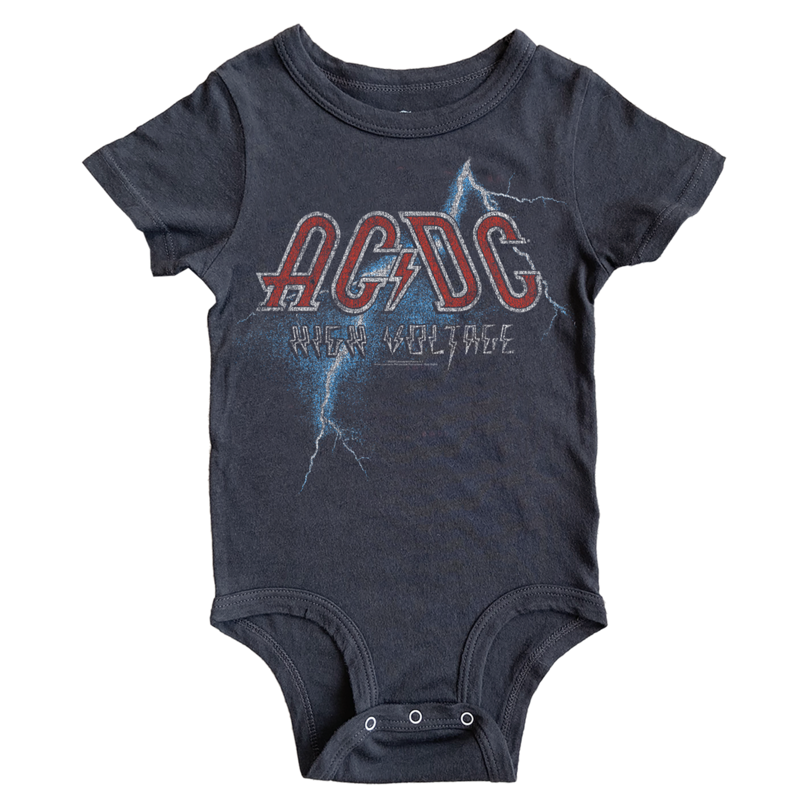 Rowdy Sprout Rowdy Sprout Vintage Black ACDC High Voltage S/S Onesie