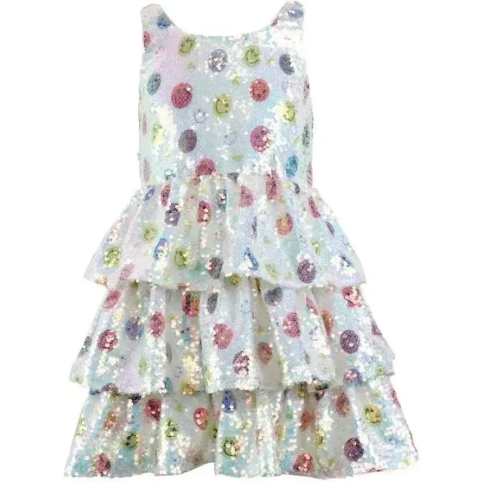 Lola & The Boys Lola & The Boys Happy Emoji Sequin Dress