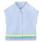 BillieBlush BillieBlush Ice Water Embroidered Collared Shirt