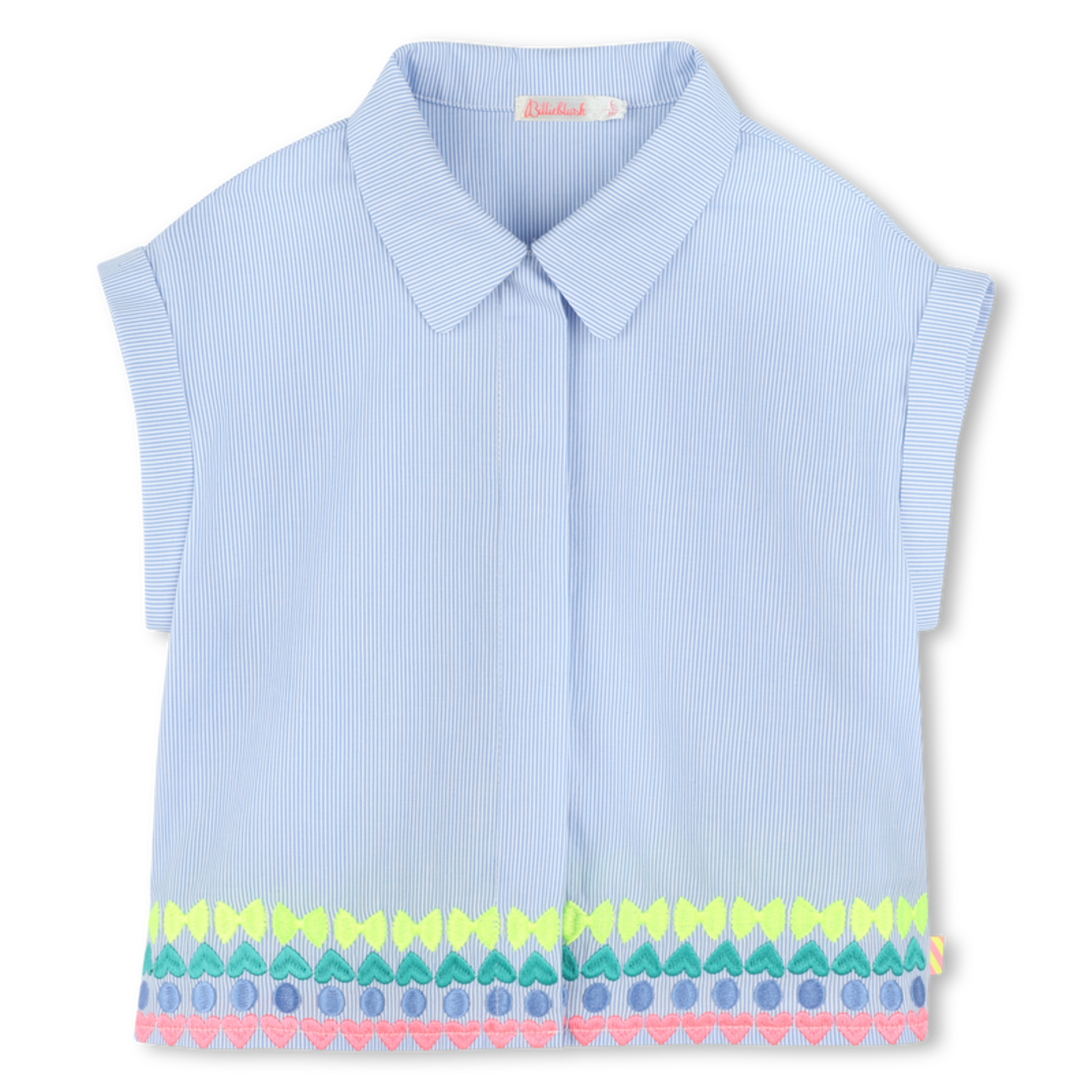 BillieBlush BillieBlush Ice Water Embroidered Collared Shirt