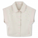 BillieBlush BillieBlush Sand Rainbow Studs Sleeveless Jacket