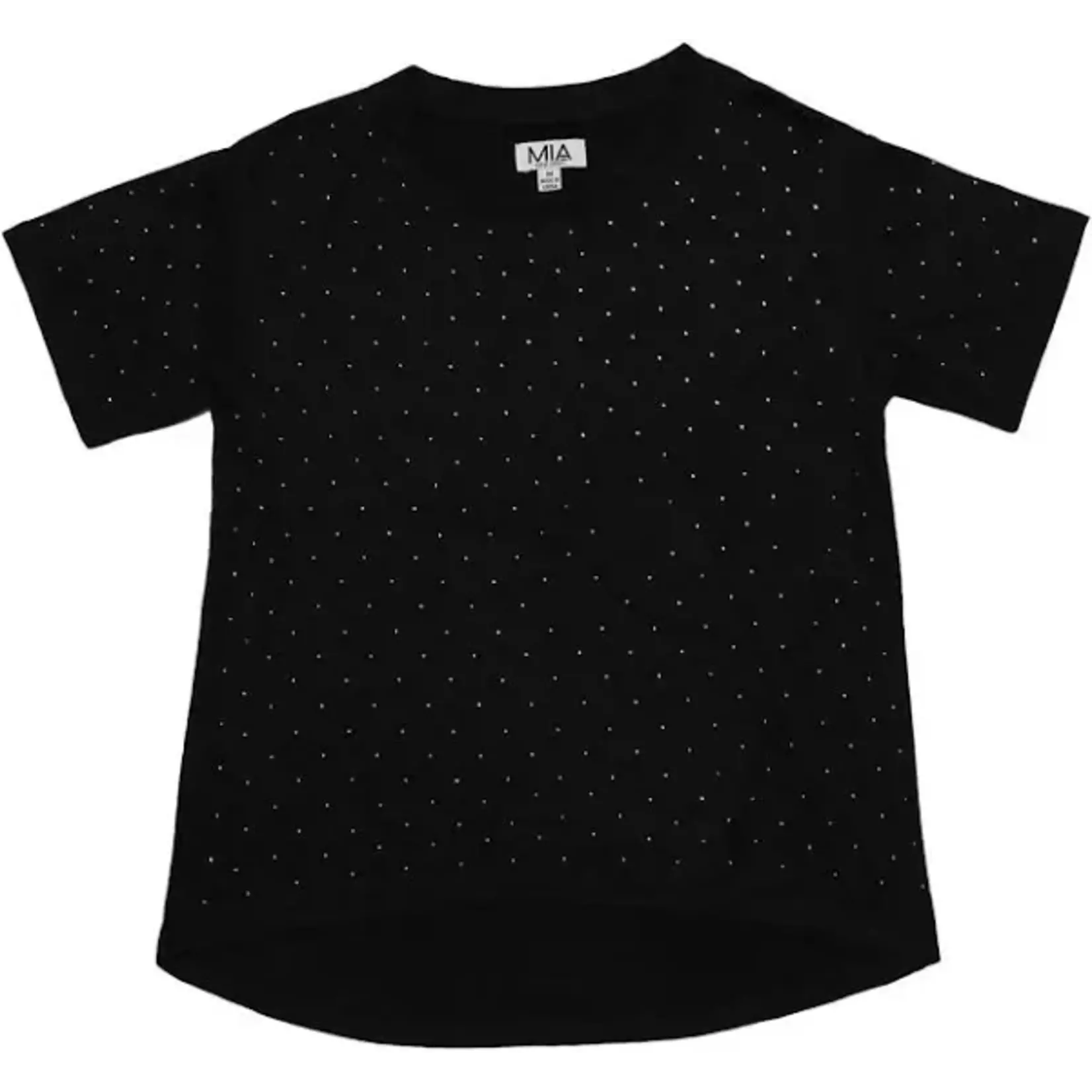 Mia New York Mia New York Black Studded Tee