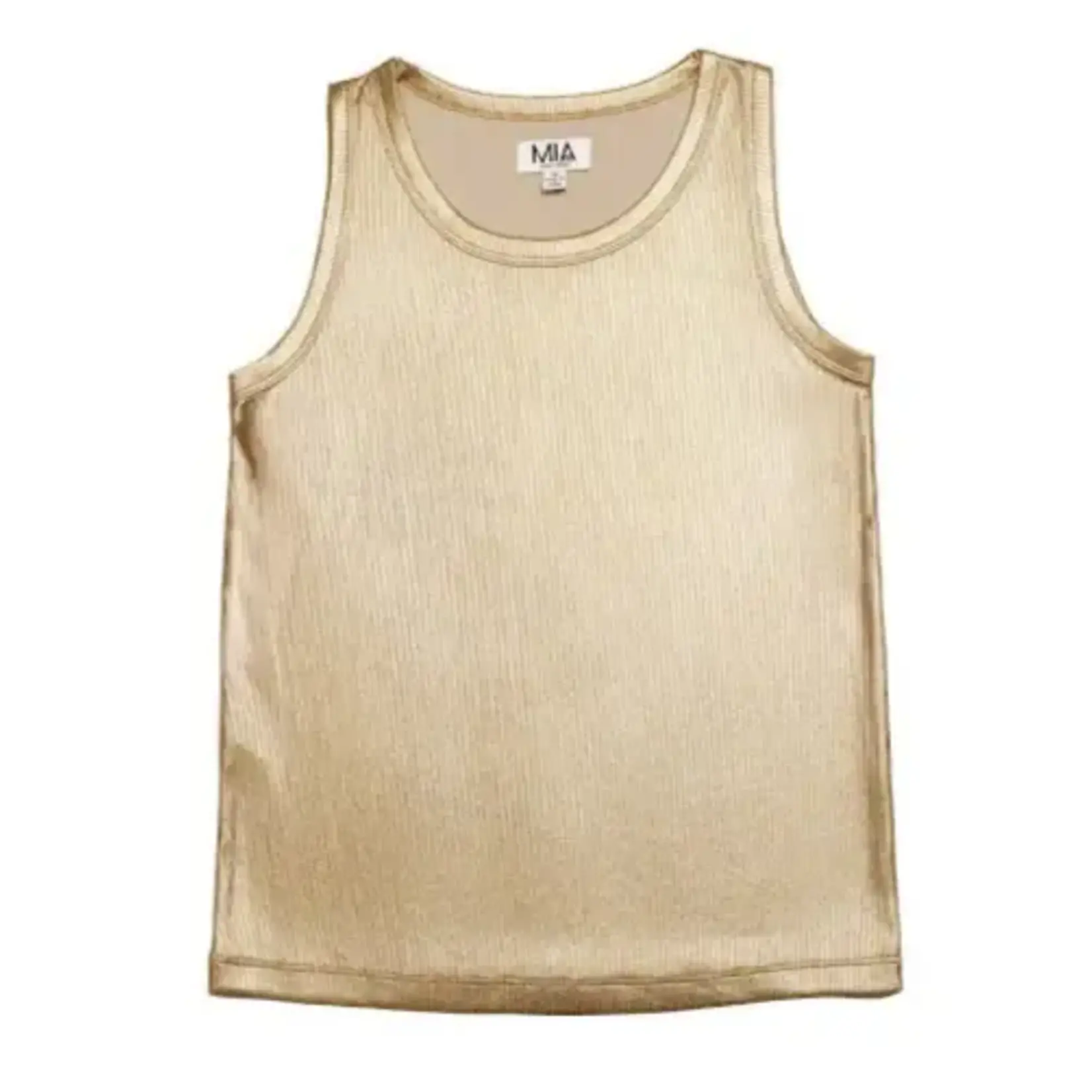 Mia New York Mia New York Gold Metallic Tank