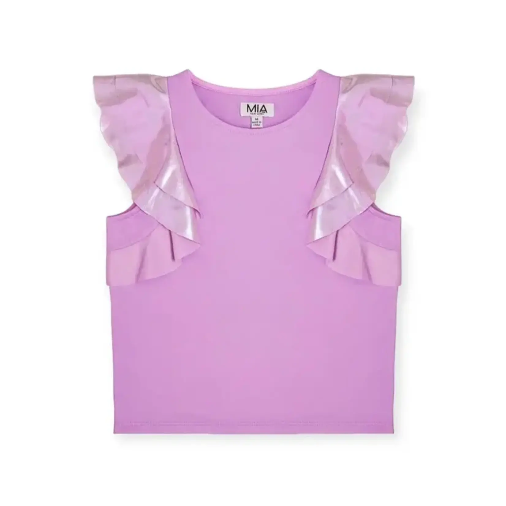 Mia New York Mia New York Purple Flutter Top