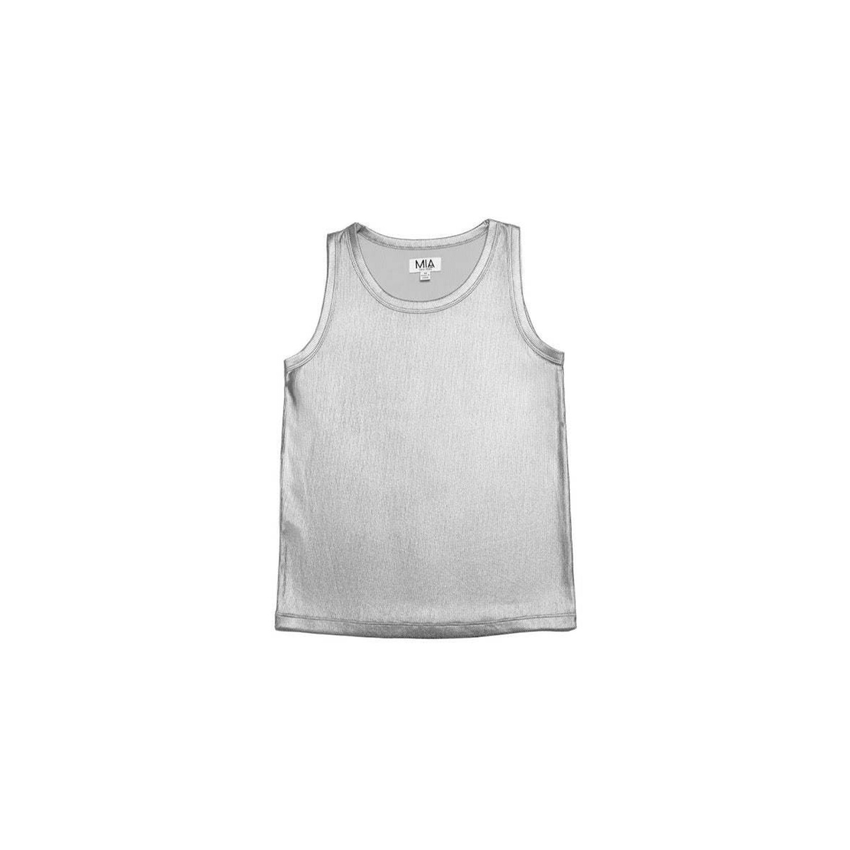 Mia New York Mia New York Silver Metallic Tank