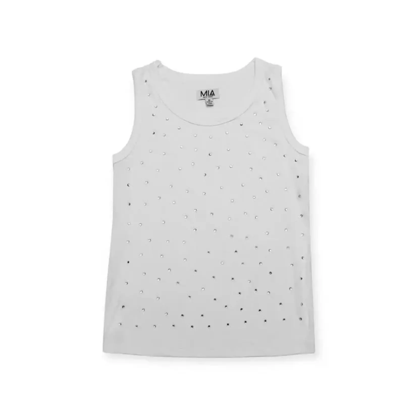 Mia New York Mia New York White Studded Tank