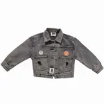 Petite Hailey Petite Hailey Black Patched Denim Jacket
