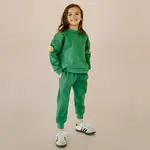 Petite Hailey Petite Hailey Green Patched Sweatshirt Set