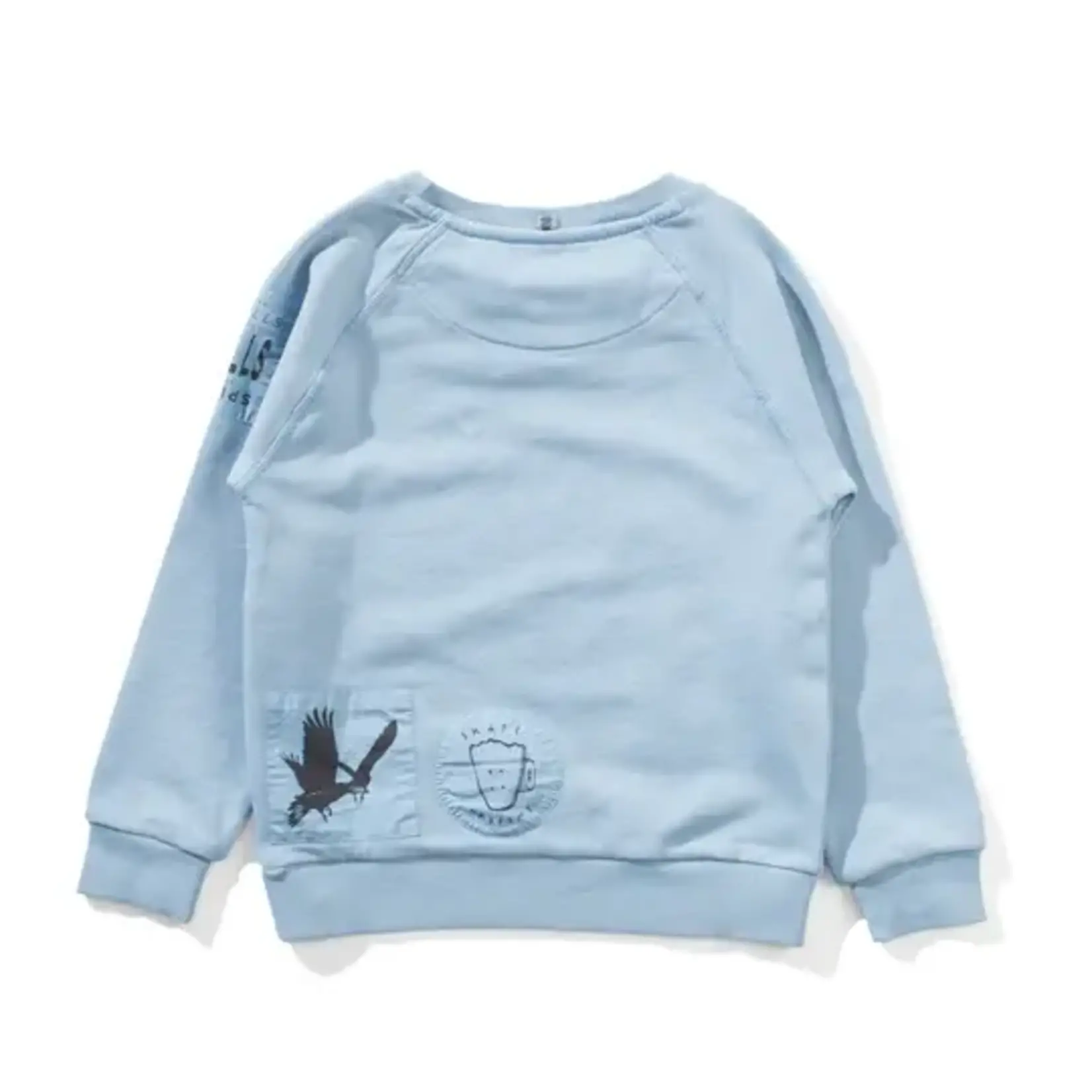 Munster Munster Washed Blue Patches Crew
