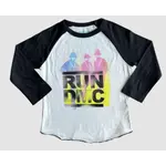 Rowdy Sprout Rowdy Sprout Vintage White/Royal Run Dmc Graffiti Raglan Tee