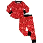Rowdy Sprout Rowdy Sprout Printed Pattern ACDC Holiday Bamboo Thermal Pj Set