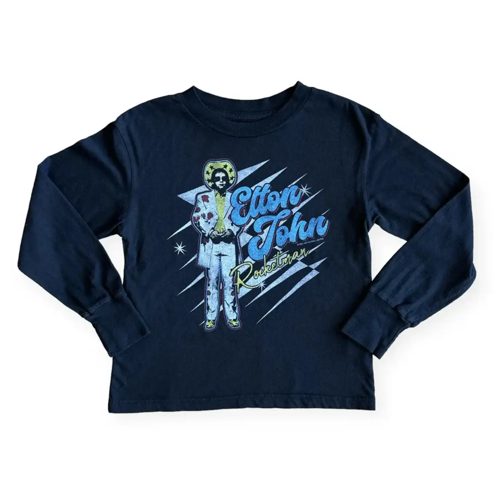 Rowdy Sprout Rowdy Sprout Jet Black Elton John Rocketman L/S Tee