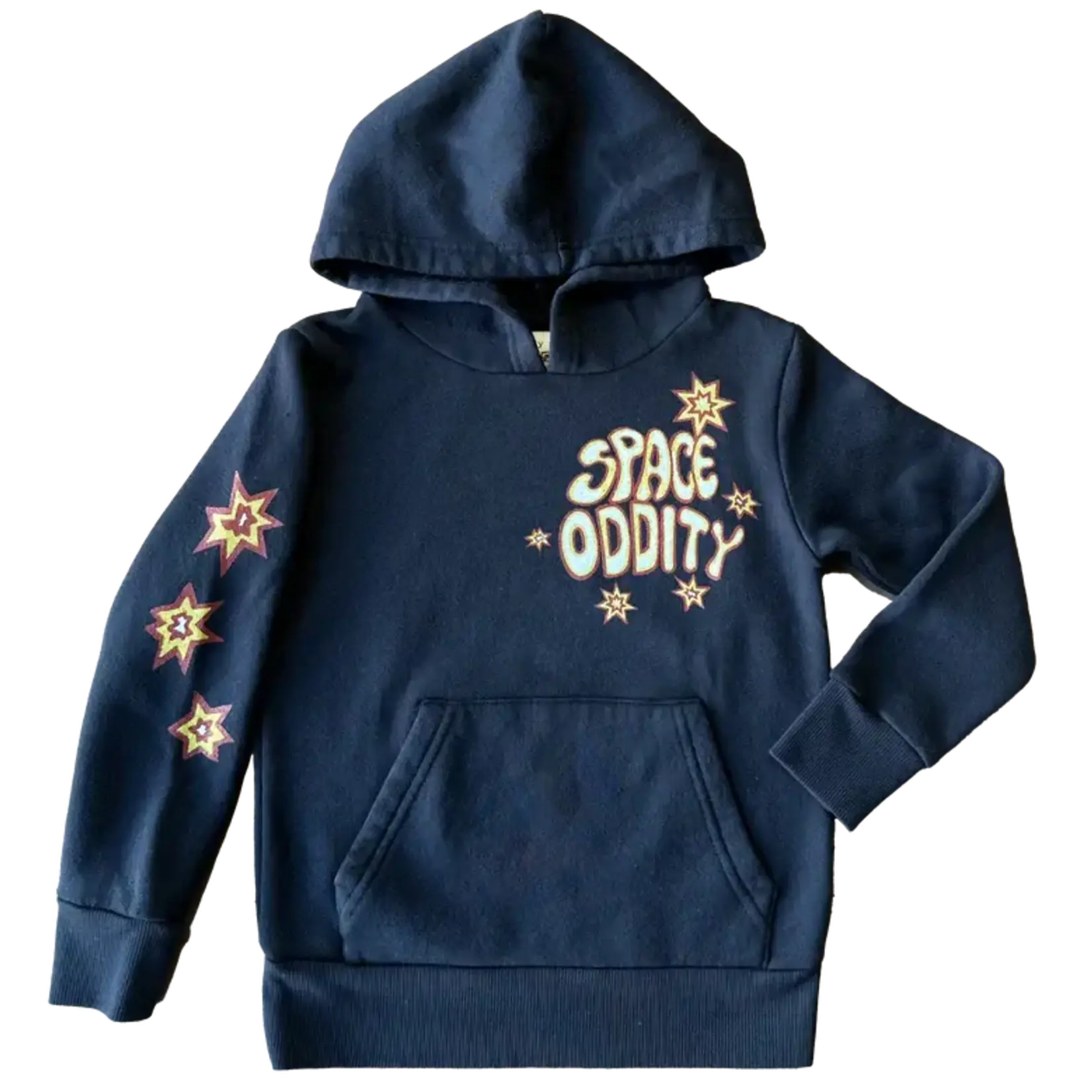 Rowdy Sprout Rowdy Sprout Jet Black Bowie Space Oddity Hoodie