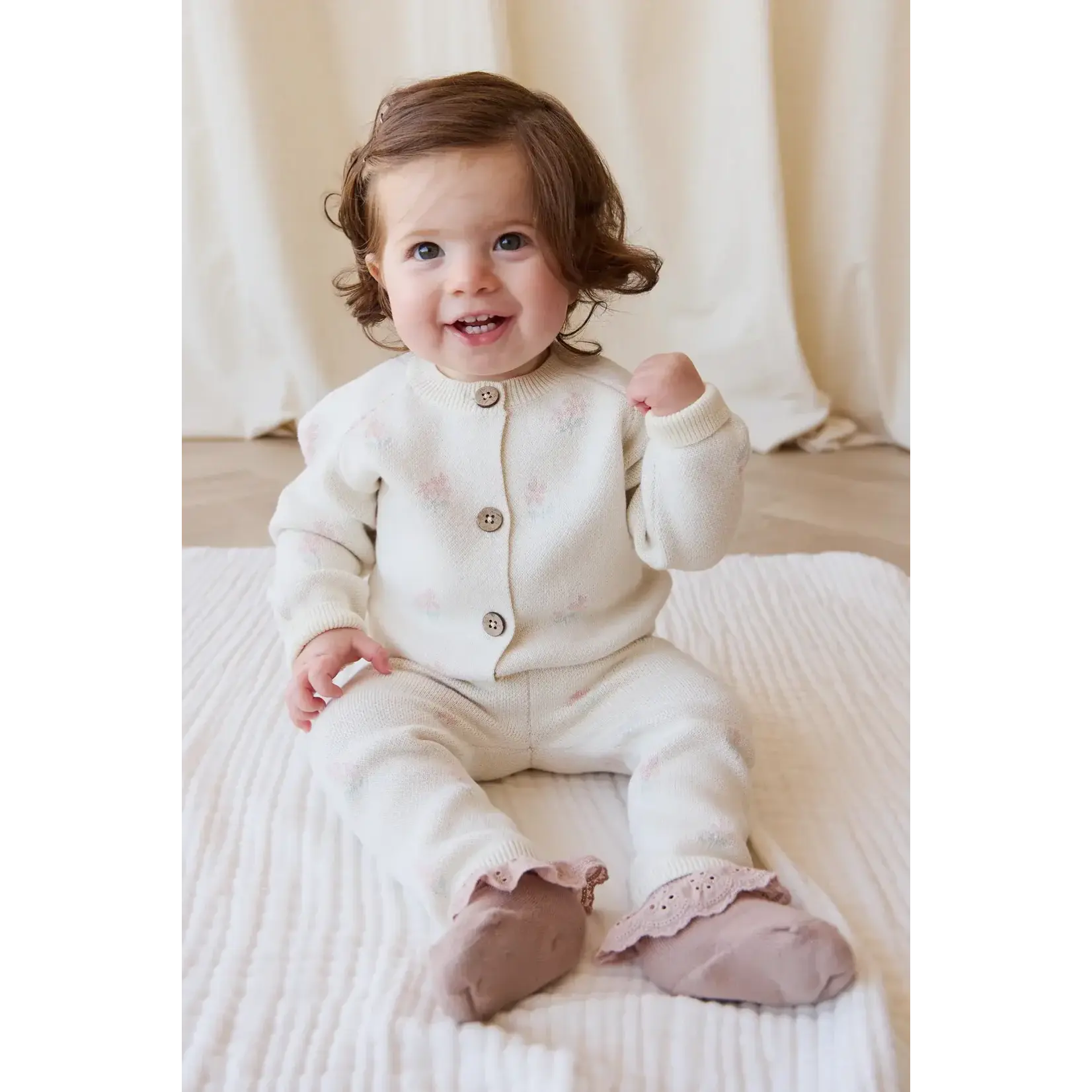 Jamie Kay Jamie Kay Larissa Egret Meadow Cardigan+Meadow Legging Set