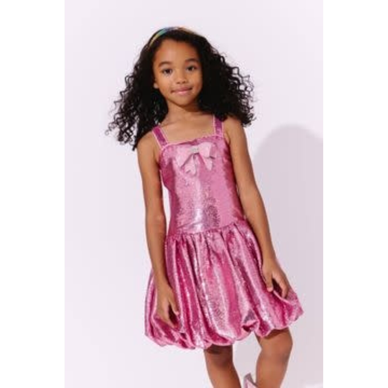 Lola & The Boys Lola & The Boys Rose Bow Bubble Dress