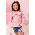 Lola & The Boys Lola & The Boys Pink Believe Leather Jacket