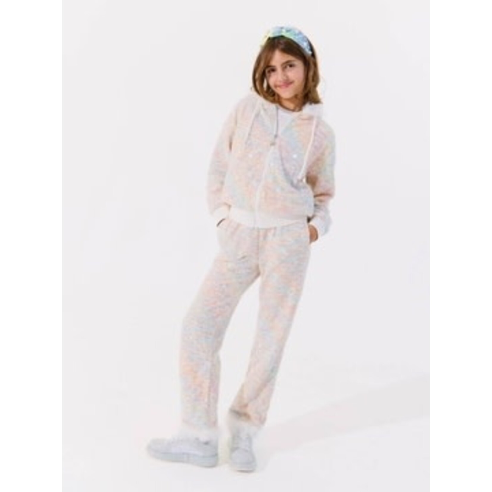 Lola & The Boys Lola & The Boys Pastel Rainbow Knit Shimmer Set