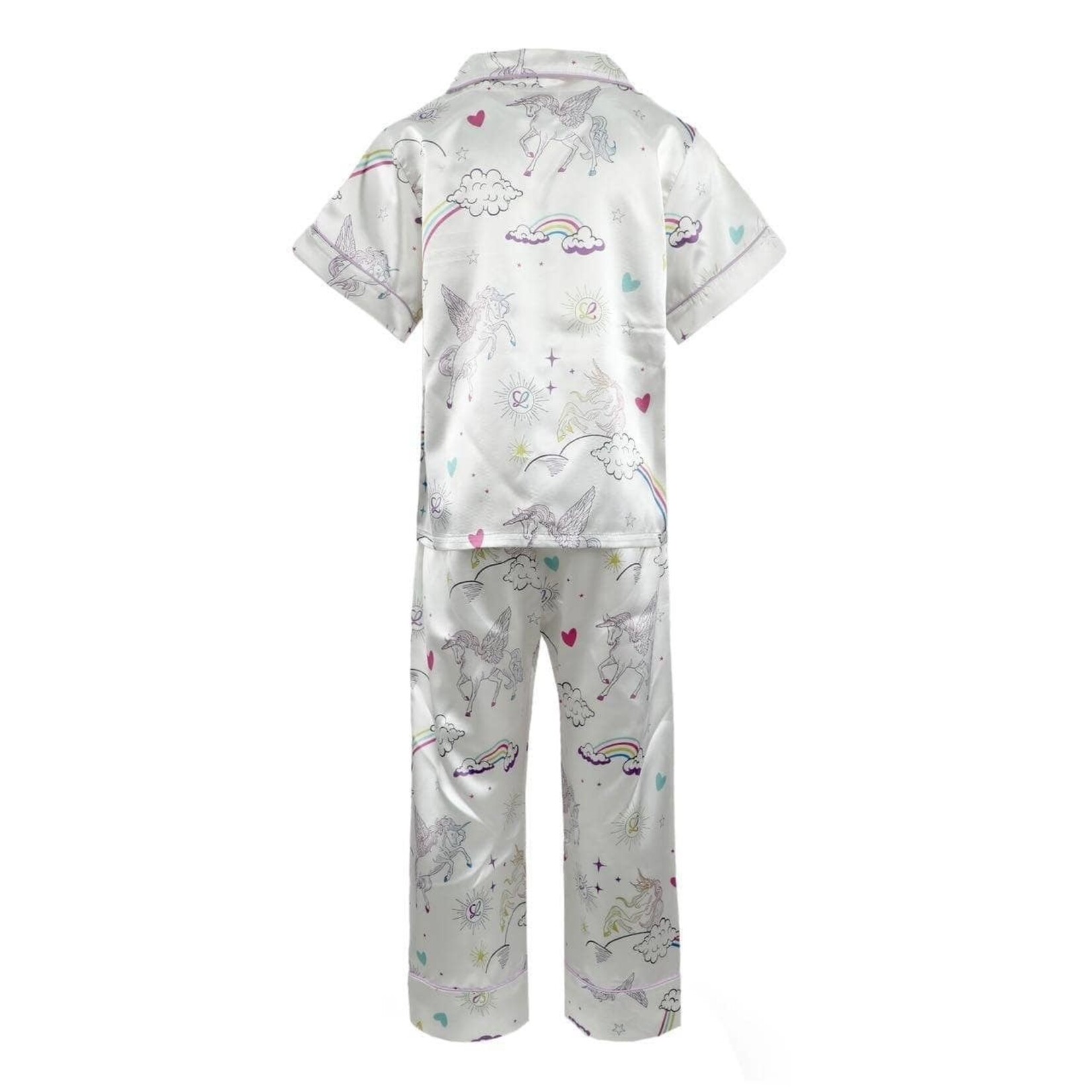 Lola & The Boys Lola & The Boys Magic Unicorn Silky Pj Set