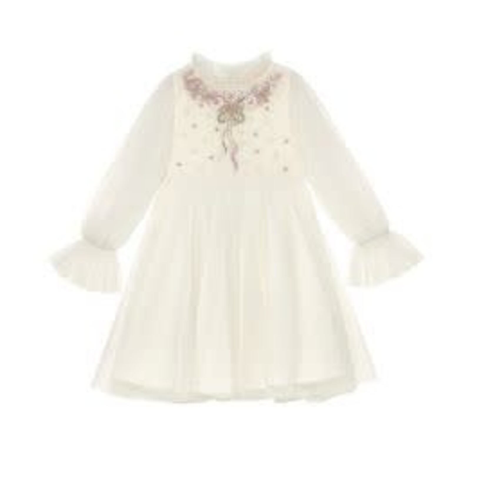 Tutu Du Monde Tutu Du Monde Milk Rosy Ribbons Tulle Dress