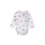 Konges Slojd Konges Slojd Rosia Blue Bow Sui Frill Onesie And Pants Set