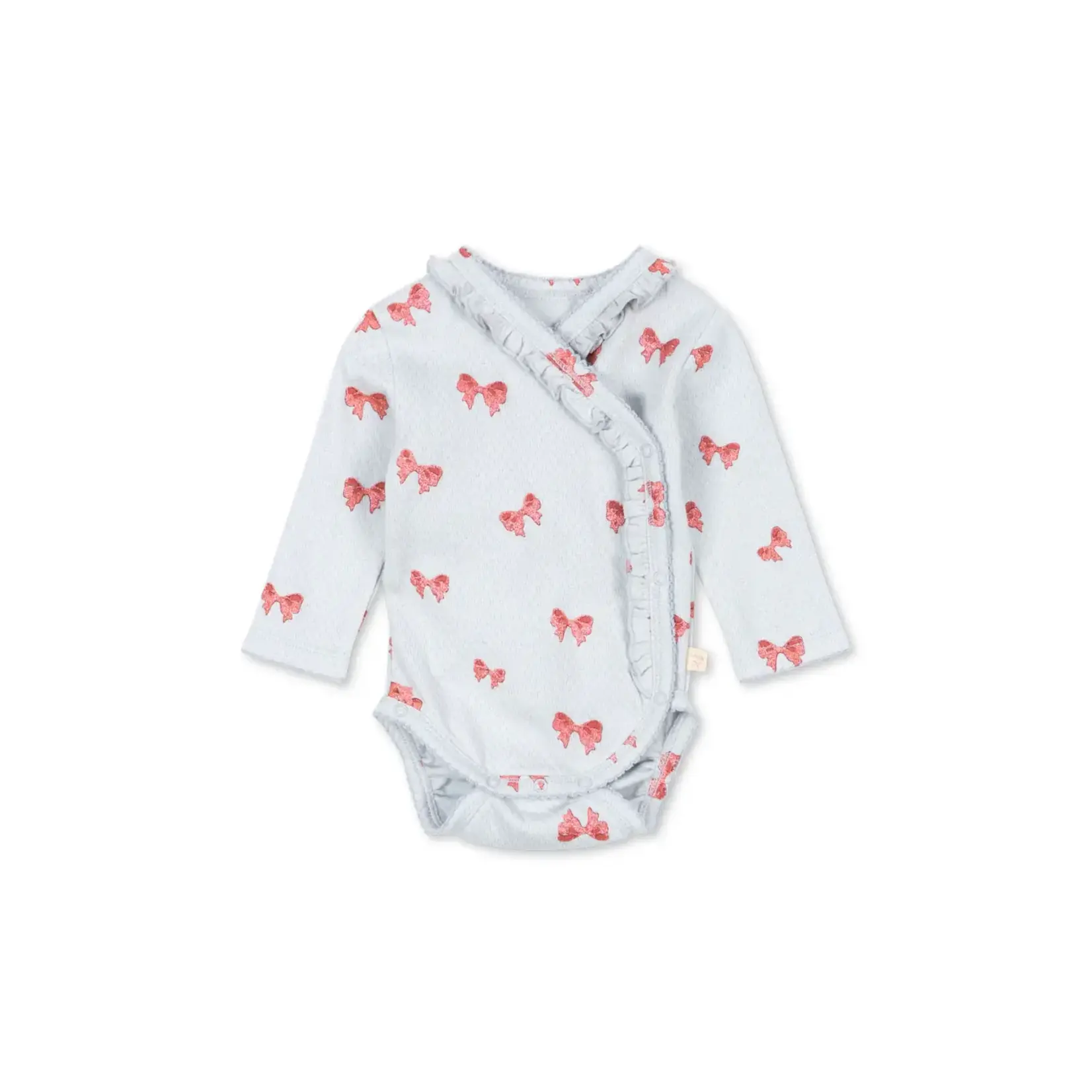 Konges Slojd Konges Slojd Rosia Blue Bow Sui Frill Onesie And Pants Set