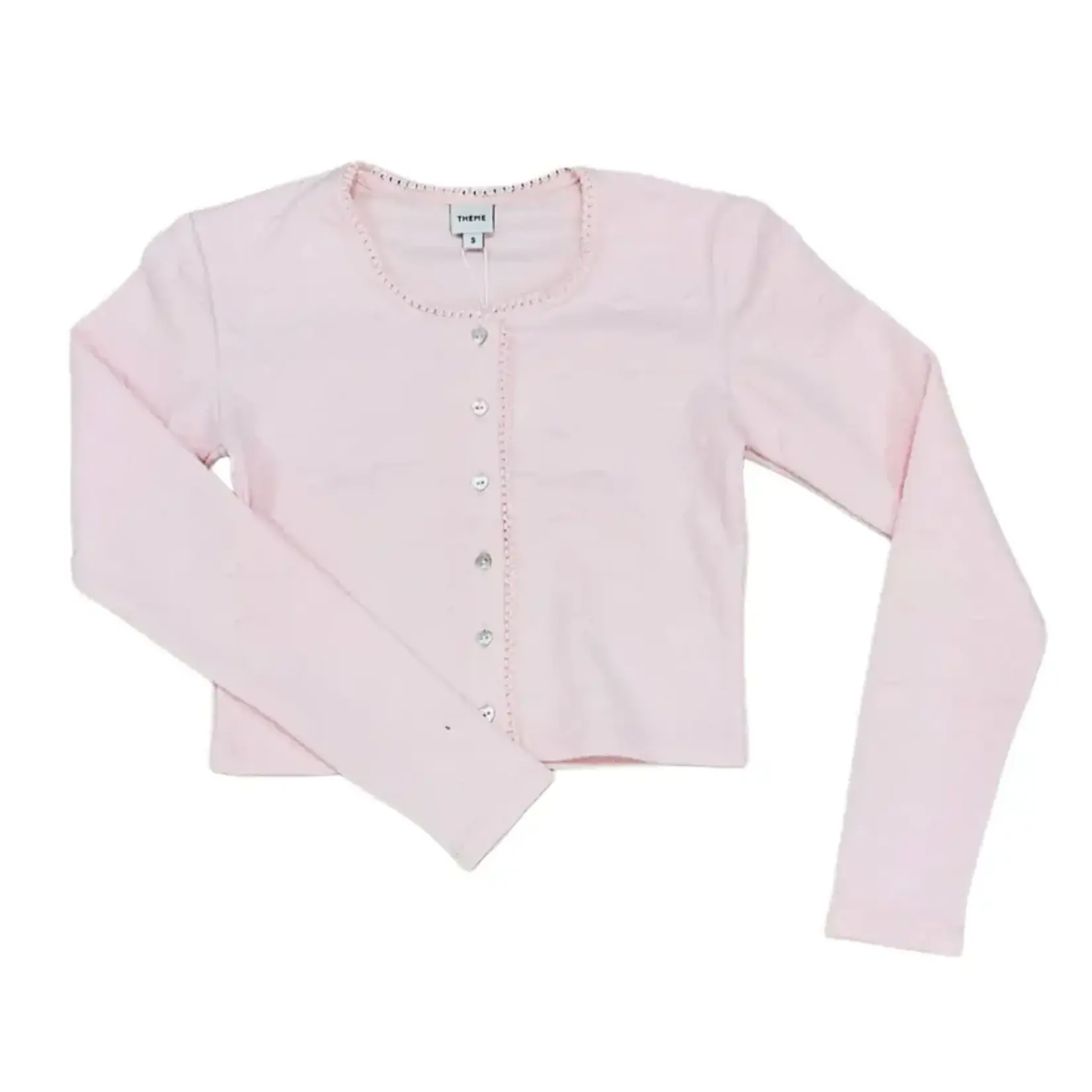 Theme Theme Pink Tail Puff Heart Cardigan