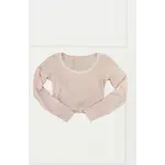 Theme Theme Jax Light Pink Heart Pointelle L/S Top