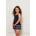 Theme Theme Georgia Black Rose Satin Smocked Top And Skirt Set