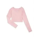Theme Theme Ballet Pink Sloane Ballet Pink L/S Heart Back Top