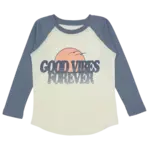 Tiny Whales Tiny Whales L/S Raglan Good Vibes Forever