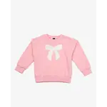 Petite Hailey Petite Hailey Pink LuLu Bow Sweatshirt And Sweatpants Set