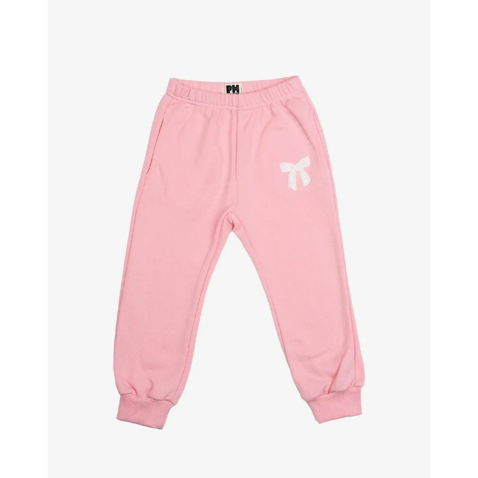 Petite Hailey Petite Hailey Pink LuLu Bow Sweatshirt And Sweatpants Set