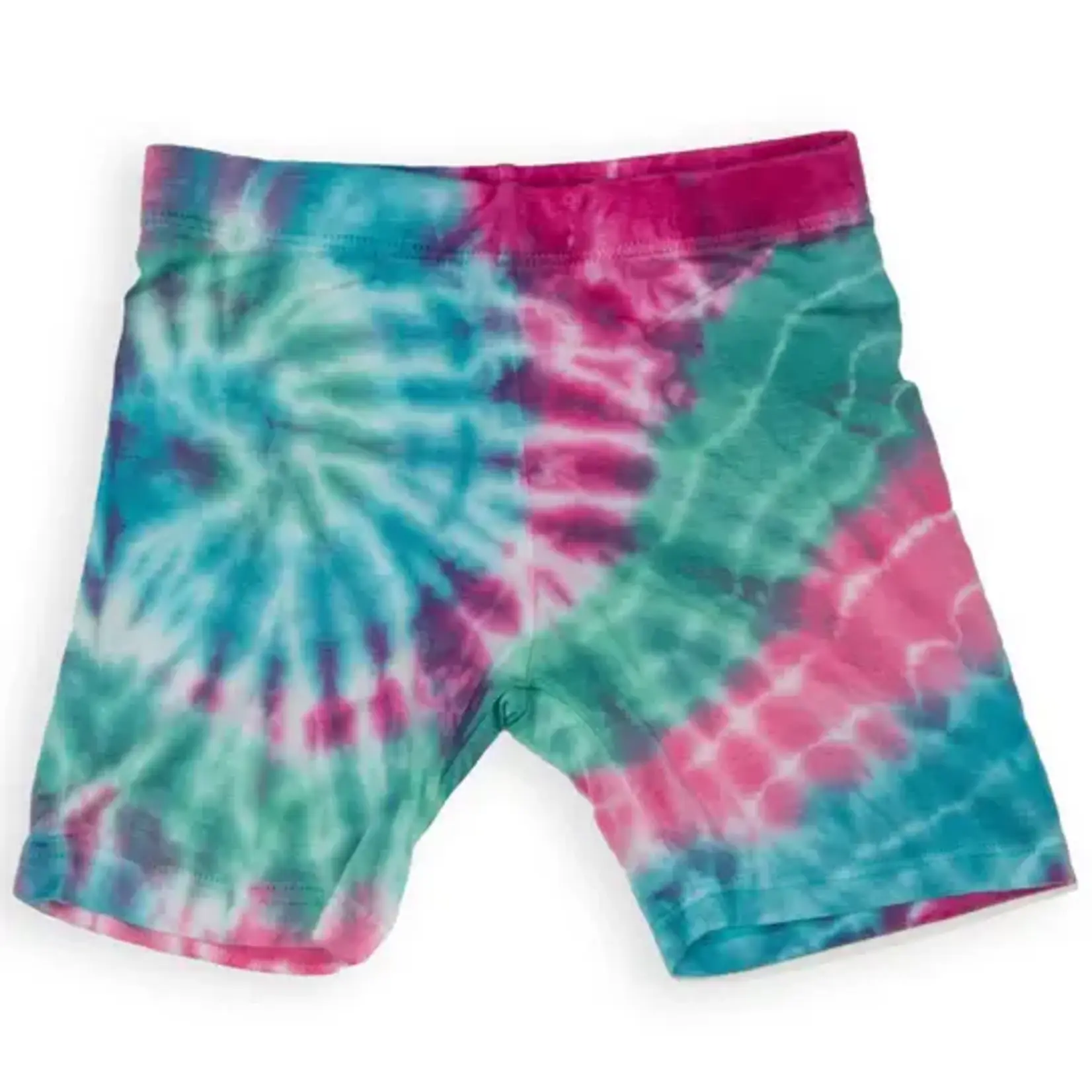 Fairwell Fairwell Magenta Spiral Tie Front Beach Tee And Biker Short Set