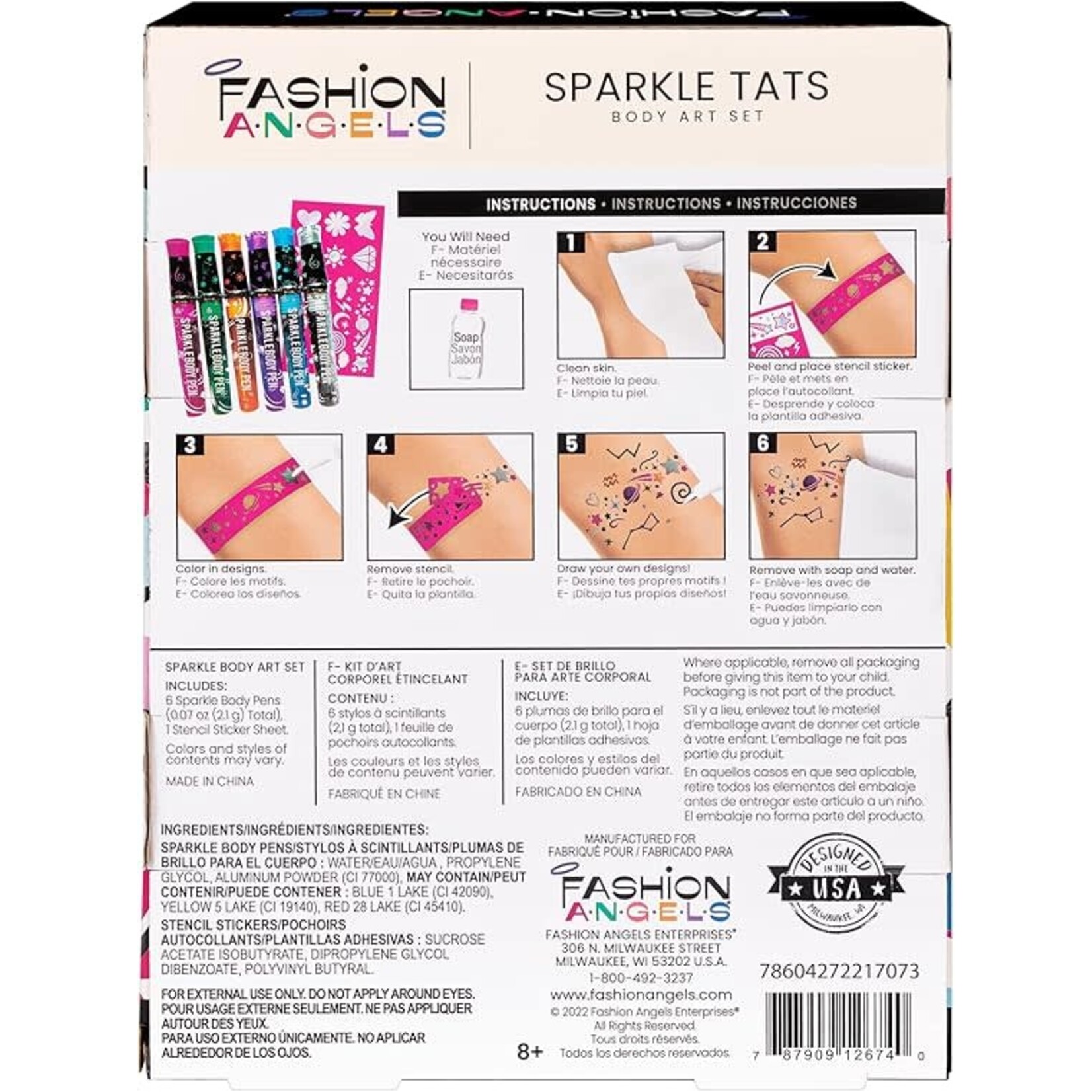 Fashion Angels Fashion Angels Sparkle Tats Tattoo Artist Kit