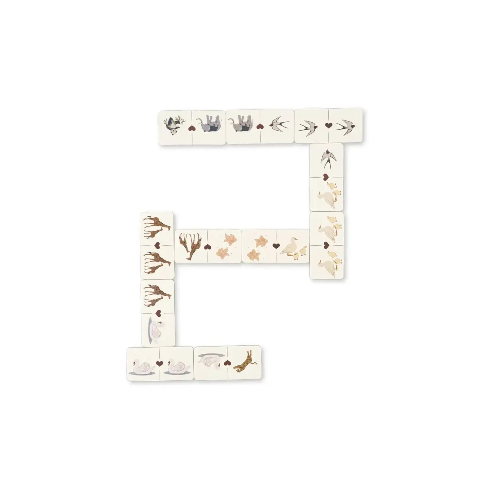 Konges Slojd Konges Slojd Multi Animal Dominoes Game