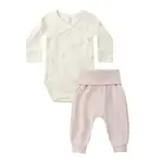 Quincy Mae Quincy Mae Snow Owls Side Snap Bodysuit + Pant Set