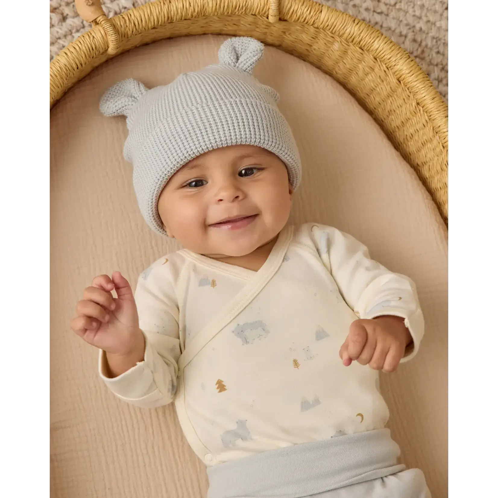 Quincy Mae Quincy Mae Polar Bears Side Snap Bodysuit And Pant Set