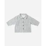 Quincy Mae Quincy Mae Ocean Pinstripe Utility Jacket And Pant Set