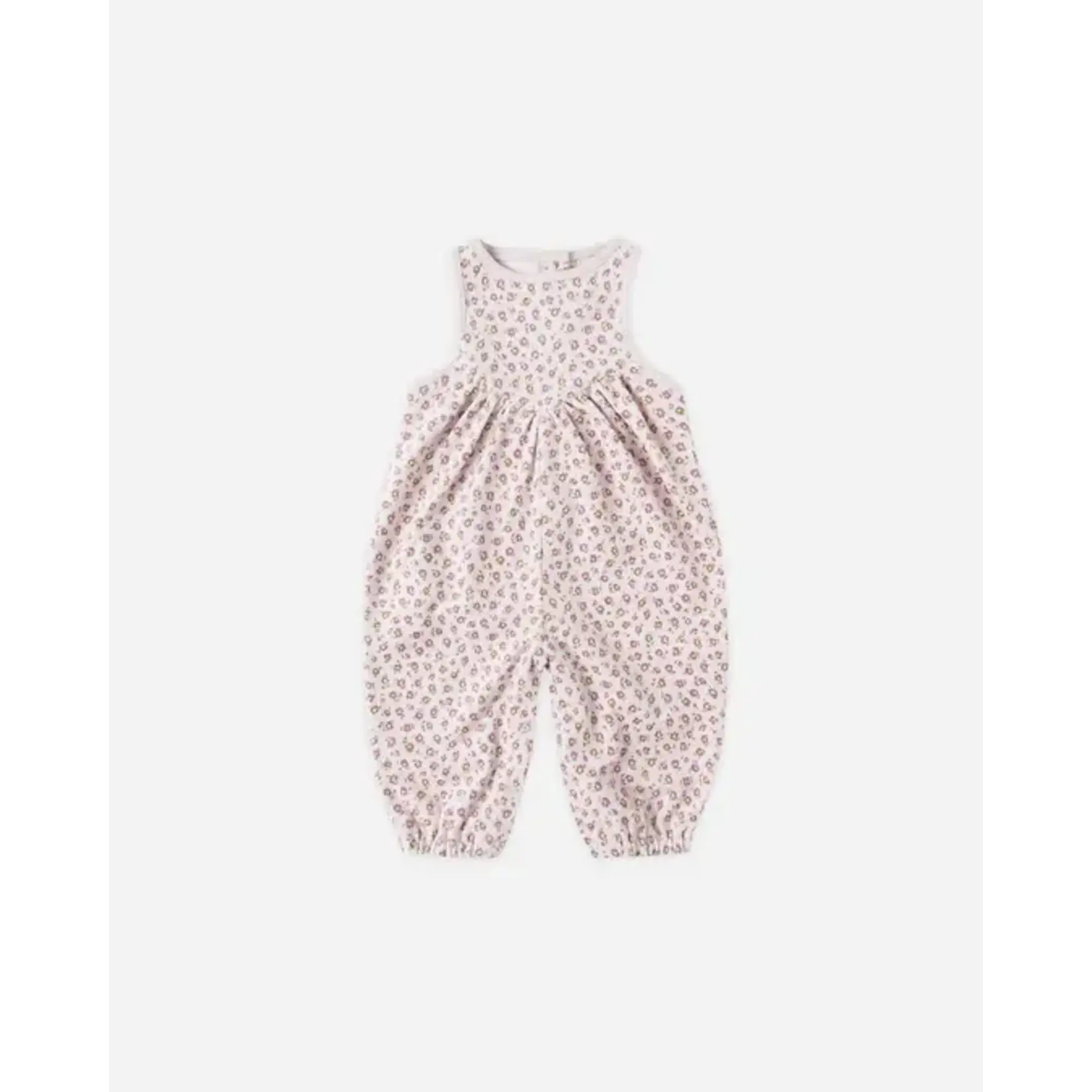 Quincy Mae Quincy Mae Mulberry Waffle L/S Bodysuit And Wildflower Maisie Overall