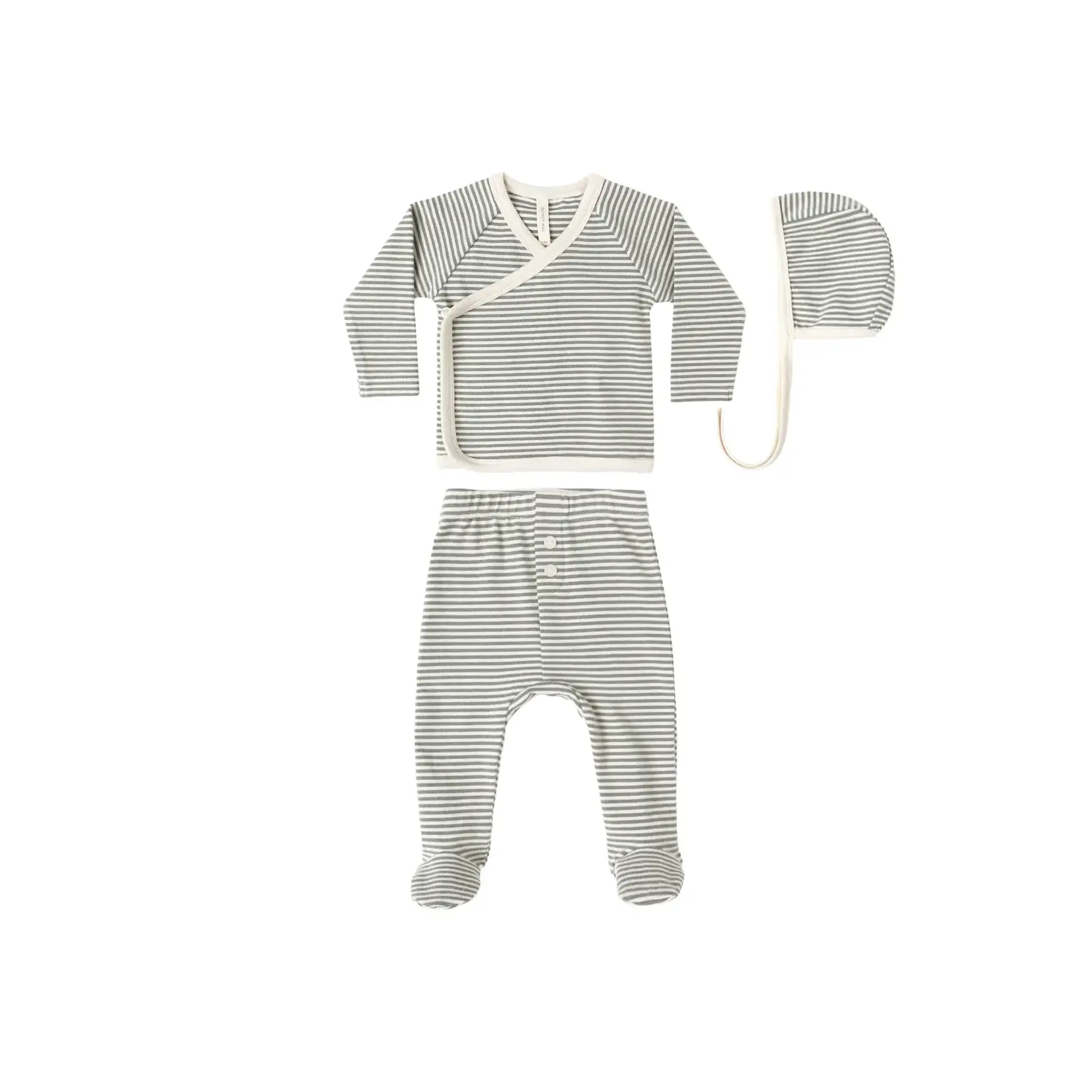 Quincy Mae Quincy Mae Forest Stripe Take Home Set